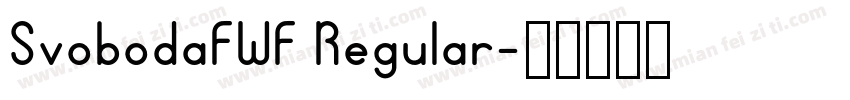 SvobodaFWF Regular字体转换